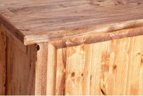 Dulap, L68 25 H98 cm, 2 usi, natur antic, lemn masiv