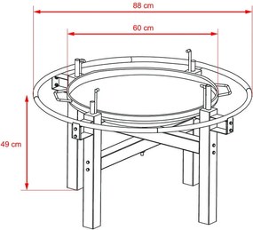 Vatră multifuncțională + grătar cu rotisor electric Avenberg KENTUCKY