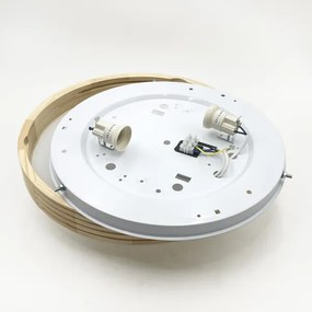 Plafonieră NATURAL MODERN SLIM 2xE27/15W/230V Ø 37,5 cm pin