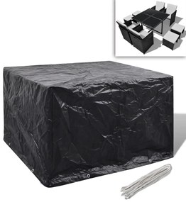 vidaXL Husă mobilier grădină, 8 ocheți, 113x113x73 cm