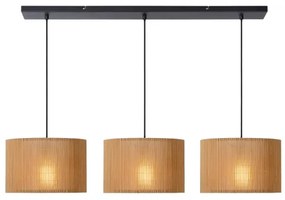 Lustră pe cablu Lucide 03429/03/30 MAGIUS 3xE27/40W/230V bambus