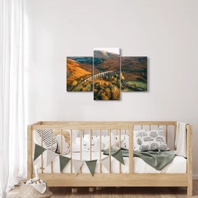 Tablou cu pod în valea din Scoția (90x60 cm)
