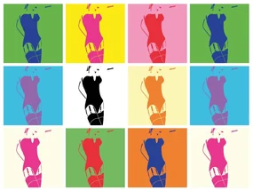 Tapet autoadeziv pop art farmecul femeii