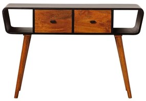 Consola din lemn de mango, cu 2 sertare, Onor