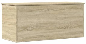840662 vidaXL Cutie de depozitare stejar sonoma, 100x42x46 cm, lemn prelucrat