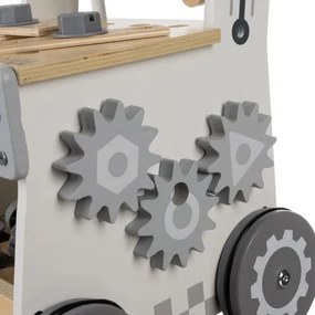 Banc de lucru din lemn pentru copii cu unelte - jucărie educativă 3în1