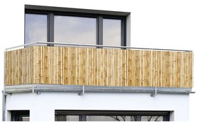 Paravan pentru balcon maro deschis din plastic 500x85 cm – Maximex
