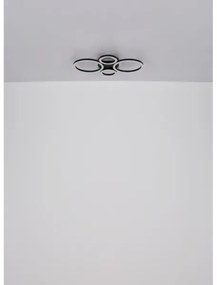 Plafonieră LED Globo 48039-40 LORETTA LED/40W/230V d. 35,5x53 cm negru