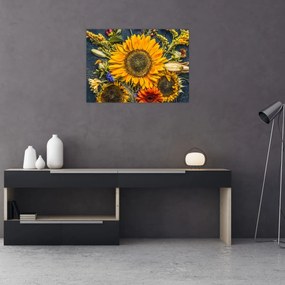 Tablou - Flori de toamnă (70x50 cm)