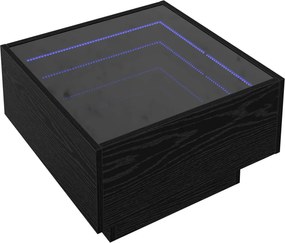 vidaXL Masă de cafea Stejar negru 50 x 50 x 30 cm Lemn compozit