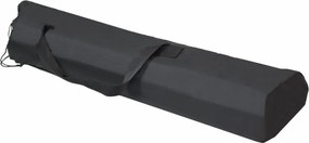 Masă de camping cu geantă, din aluminiu, gri, 108 x 71 x 72