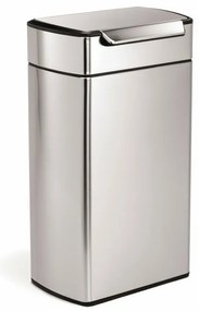 Cos tactil patrat 40 l, otel inoxidabil