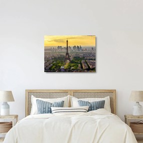 Tablou pe sticlă - Panorama Parisului (70x50 cm)