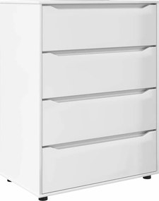 vidaXL Dulapuri de depozitare 2 pcs Alb lucios 80 x 48 x 105 cm