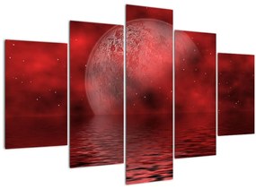 Tablou - Luna pe nivelul apei (150x105 cm)