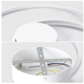 Brilagi - Plafonieră LED reglabilă TWISTER LED/48W/230V, Ø 50 cm, albă + telecomandă