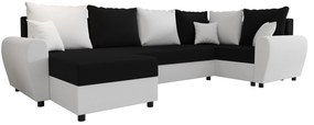 Colțar în formă de U Fleur Long (Alb + Negru) (D). 1057083