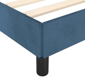 Cadru de pat, albastru inchis, 140x190 cm, catifea Albastru inchis, 35 cm, 140 x 190 cm