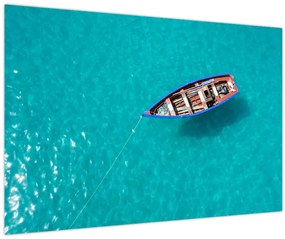 Tablou - Barcă de pescuit tradițională (90x60 cm)