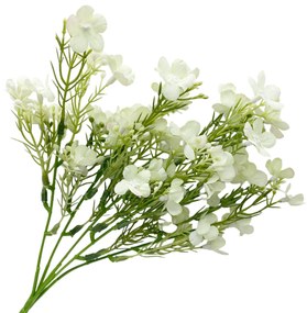 Flori de Camp albe artificiale, Adeline, 25cm