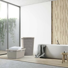 Curver Coș pentru rufe murdare Jute 58 l, taupe