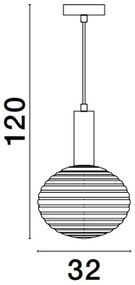Lustra/Pendul design modern decorativ ALLEN D-32cm