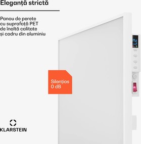 Klarstein Wonderwall Air Smart 770, încălzitor cu infraroșu, 60 x 120 cm, 770 W, aplicație