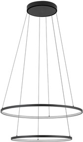 Nowodvorski Lighting Circolo Led lampă suspendată 2x35 W negru 10814