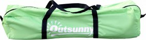 Outsunny Cort de Plajă Portabil cu Protecție UV și Geantă de Transport, 3x3 m, Verde | Aosom Romania