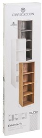 Bibliotecă albă 30x24x132 cm Cube – Casa Selección