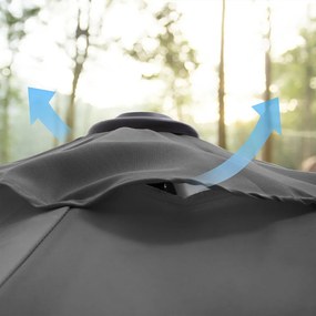 Umbrelă de soare POSITANO, Ø300cm, gri SongmicsHome