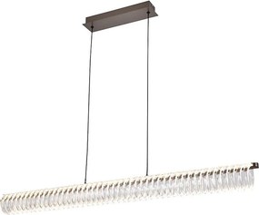 Lustru LED suspendat pe cablu ALBA LED/39W/230V gri/transparent