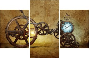Tablou cu aparatele istorice ale ceasurilor (90x60 cm)