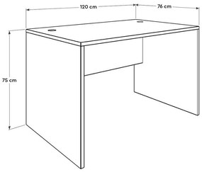 Masă PC Calliope 4 (alb) . 1109394