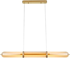 Lustră LED pe cablu ELIANA LED/34W/230V auriu