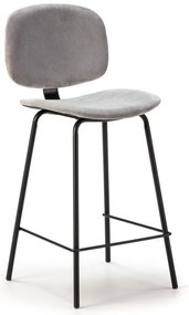 Scaune de bar gri-deschis 2 buc. (înălțime șezut 66 cm) Arus – Marckeric