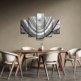 Tablou - Avionul deasupra clădirii (150x105 cm)