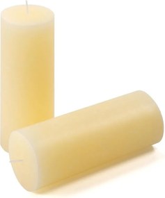 Set de lumânări rustice, 20 cm, Ø 7,5 cm, crem, 4 buc