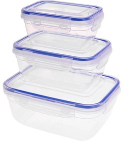 Set caserole pentru alimente, 3 bucati, plastic