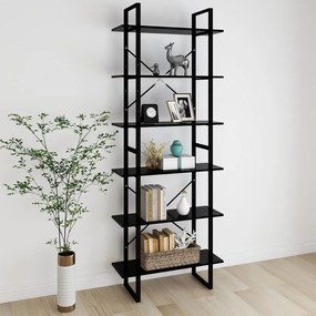 806538 vidaXL Dulap înalt, negru, 80x30x210 cm, PAL