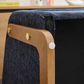 Scaun modern de accent pentru living, Albastru | Aosom Romania