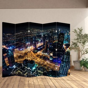 Paravan - Oraș nocturn (210x170 cm)