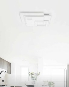 Plafoniera LED 90W, Alb, Retro, Kelektron