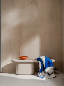 Bancă bej capitonată cu tapițerie din lână Rull – noo.ma