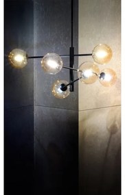 Lustră pe tijă ORO 6xG9/12W/230V neagră/aurie