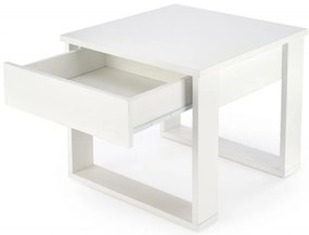 Masuta de cafea Nea patrata alba L60 cm