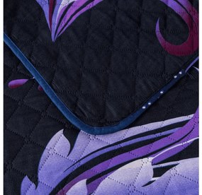 Cuvertura de pat VIOLET BUTTERFLY albastru inchis Dimensiune: 220 x 240 cm