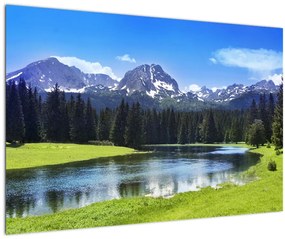 Tablou - vâfurile montane înzăpezite (90x60 cm)