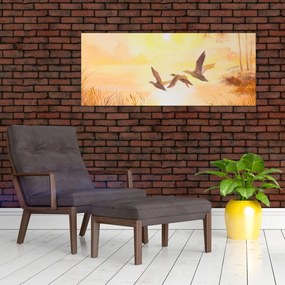 Tablou - Macarale la apus de soare (120x50 cm)