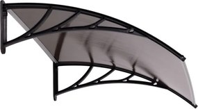 Acoperiș din policarbonat deasupra ușii din față - fum